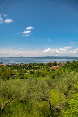 View of Lake Bolsena, province of Viterbo, Lazio, central Italy