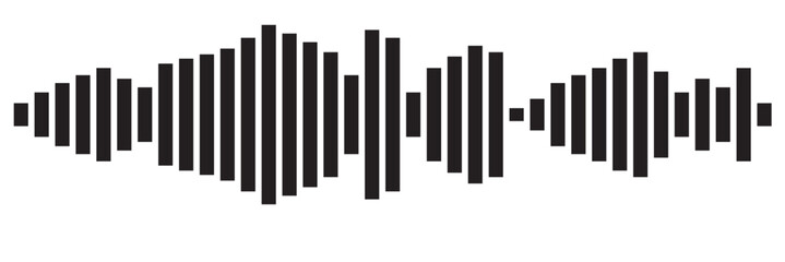 Isolated sound wave audio vector