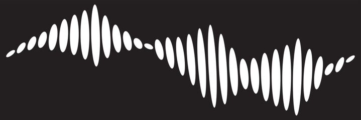 Isolated sound wave audio vector