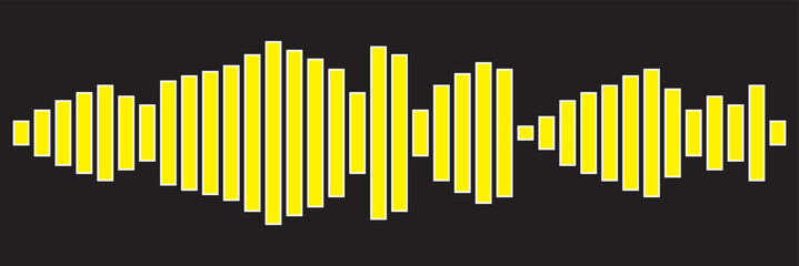 Isolated sound wave audio vector