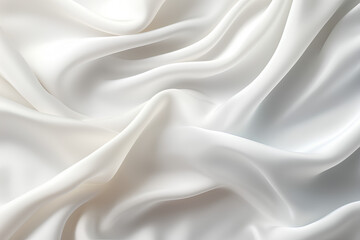 Obraz premium background texture fabric soft white blurred abstract calm peaceful shine movement natural graphic satin silky material effect ripple fashion elegant fold smooth beauty new textile luxurious silk 