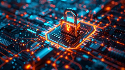 A visual representation of a cybersecurity plan, with blueprints and strategies for maintaining resilience amidst potential threats