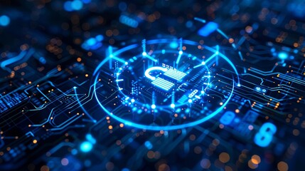 A detailed blueprint illustrating a cyber resilience plan, highlighting strategies to protect digital infrastructure from threats