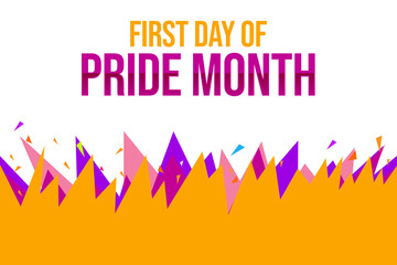 First Day of Pride Month wallpaper in the United States Badge, LGBTQ Pride Quotes Rubber, Stamp, Seal, Sticker, Logo, tshirt design, Emblem, Banner, Poster, June 1st Day Design