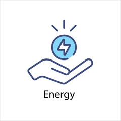Energy vector icon