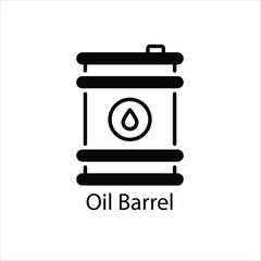 Oil Barrel vector icon