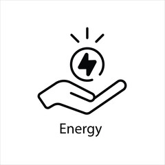 Energy vector icon