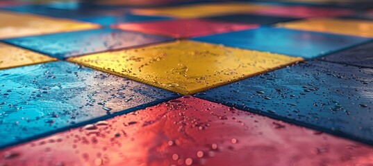 Fototapeta premium Intense judo mat scuff marks symbol of dedication competition in summer olympics