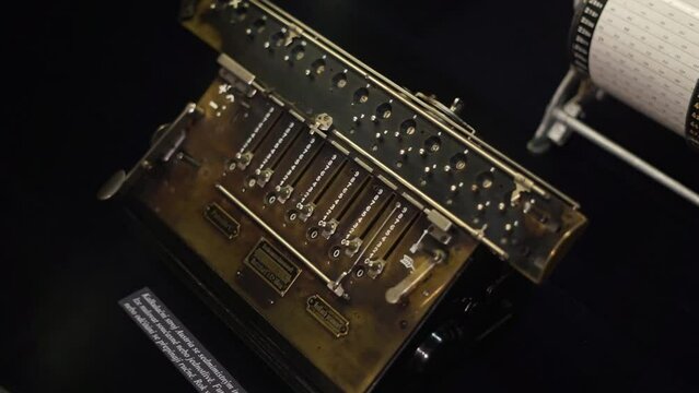 rare computer made of wood