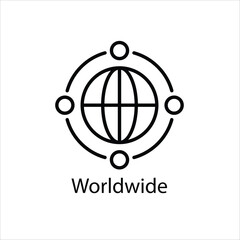 Worldwide vector icon