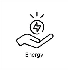 Energy vector icon