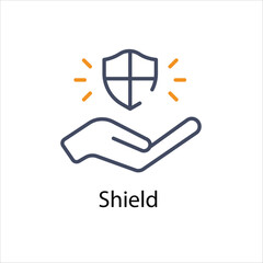 Shield vector icon