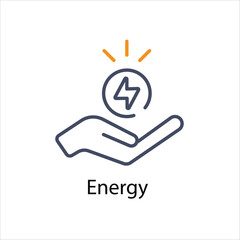 Energy vector icon