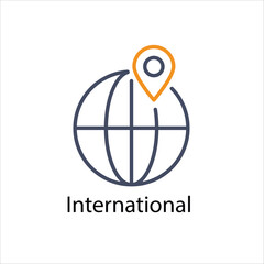 International vector icon