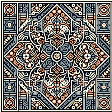 a pattern 4 per 4 simetrical horizontally and vertically