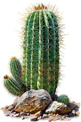 cactus isolated on white