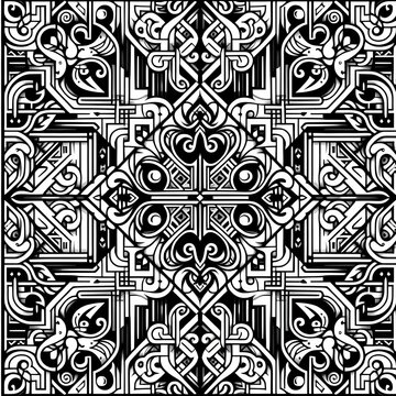a pattern 4 per 4 simetrical horizontally and vertically