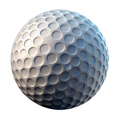 High-Resolution 3D Render of a Textured Golf Ball
