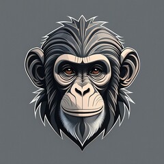 Obraz premium chimp head avatar