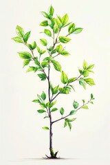 Obraz premium Leaves on white Background