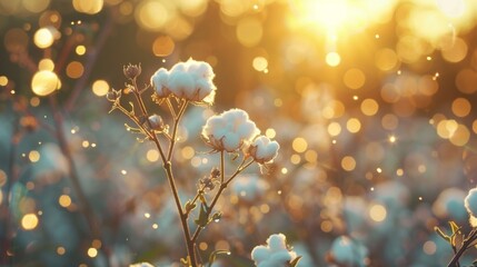 An image of the lifecycle of a cotton plant highlighting the impact of choosing fabrics that are pesticidefree.