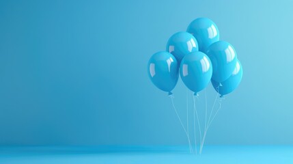 Background with balloons of different colors. Design a greeting card or a birthday invitation.