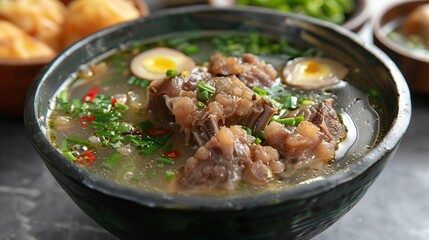 sop buntut, oxtail soup, Indonesian culinary . Generative Ai