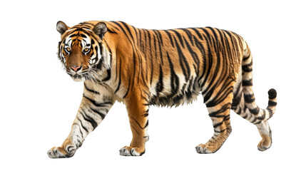 Obraz premium Tiger walking, isolated