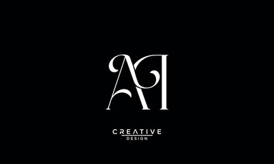 AI, IA, A, I, Abstract Letters Logo Monogram