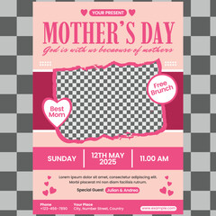 mother day template print design layout vector design celebration template