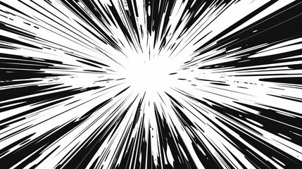 Naklejka premium dynamic manga anime style speed lines with alpha channel action comic illustration