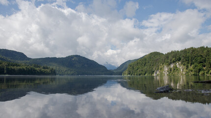 view of the lake Alpsee