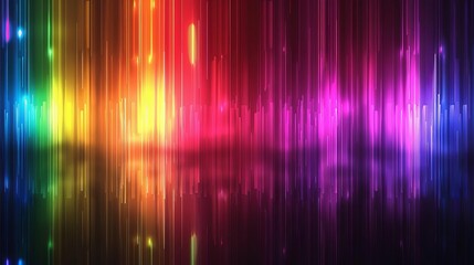 glowing abstract color spectrum illustration digital art
