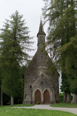 Fototapeta premium Catholic church Ehem. Pfarrkirche St. Maria on island Chiemsee 