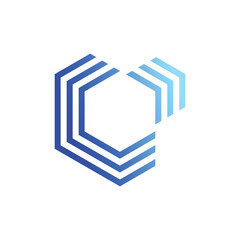 Cube logo design vector icon idea with creative technology concept