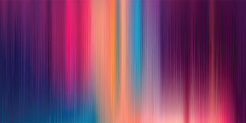 Rainbow gradient vertical stripes with fade out effect on white background. Many random transparent overlapped colorful lines. Vector illustration
