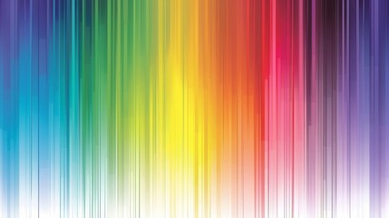  A multicolored background with vertical lines at its center, and a white background with vertical lines only in the middle and bottom halves