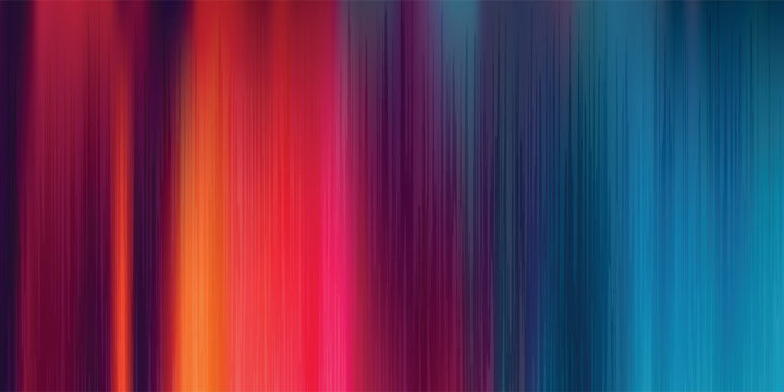 Rainbow gradient vertical stripes with fade out effect on white background. Many random transparent overlapped colorful lines. Vector illustration