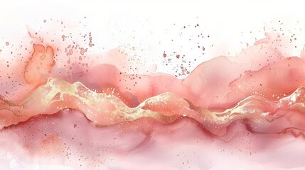 Fototapeta premium Pink and gold marble texture.