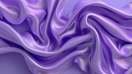 Obraz premium Wavy design at top and bottom, middle of image Soft purple background
