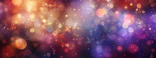 Naklejka premium Ethereal Cosmic Background with Stars and Galaxies