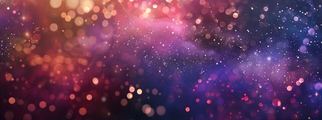 Ethereal Cosmic Background with Stars and Galaxies