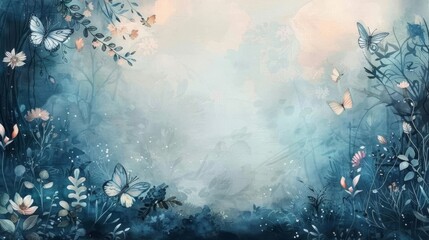 The image is a beautiful floral background with a soft, dreamy feel