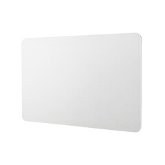 Naklejka premium A blank white card Isolated on transparent background