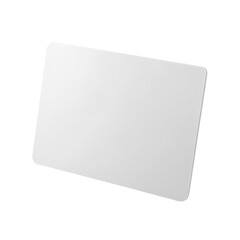 Naklejka premium A blank white card Isolated on transparent background