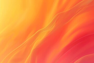 Obraz premium Vibrant orange and yellow gradient background with soft, flowing lines of color creating an abstract design
