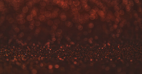 Shiny background with bokeh lights. Selective focus.
