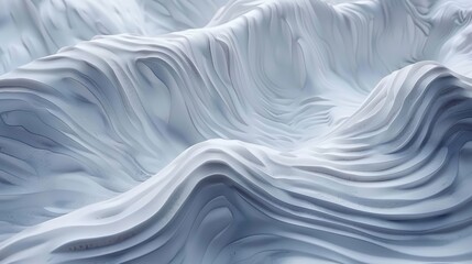 Obraz premium A tight shot of a mountain's peak exhibiting undulating wave-like textures Mid-section of the mountain visible in the image