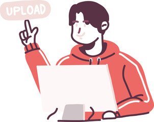 employee work in office activity vector illustration people in workspace doing task