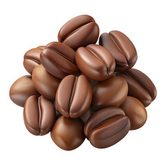 3D Vegetables and Health Food  Illustration on white background